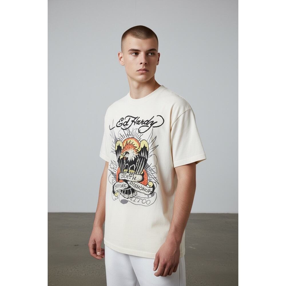 Ed Hardy Eagle Graphic Tee NWT Y2K Tattoo Streetwear Medium